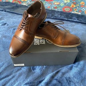 Stacy Adams Boys Cognac Dress Shoes Sz 5